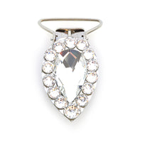 Diamante Number Clip - Pear Shaped Clear Crystal Rhinestone Irish Dance