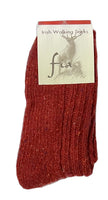 Fia Flecks Irish Walking Socks - Wool Blend