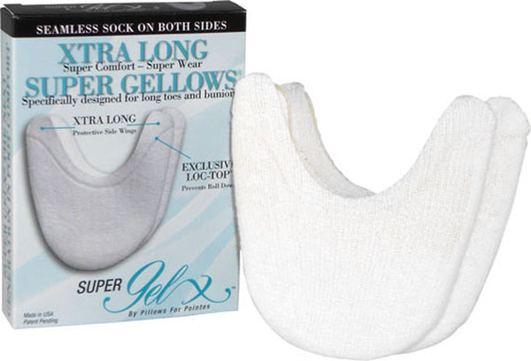 Xtra Long Super Gellows® Toe Pillows for long toes and bunions