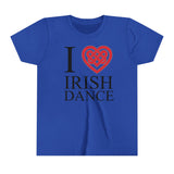 I Heart Irish Dance Youth Short Sleeve Tee Shirt