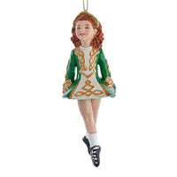 5 inch Irish Dancer Girl Ornament with Gold Crown