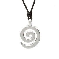 Celtic Spiral Pewter Necklace by Celtic Legends / Amethyst Irish Jewellery