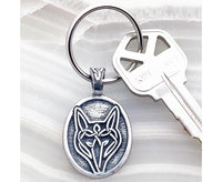 Celtic Wolf Pewter Keychain By Celtic Knotworks