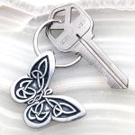Celtic Butterfly Pewter Keychain By Celtic Knotworks