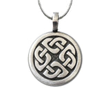 Celtic Shield Knot Pewter Pendant Necklace By Celtic Knotworks