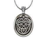 Celtic Acorn Pewter Pendant Necklace By Celtic Knotworks