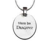 Celtic Dragon Pewter Pendant Necklace By Celtic Knotworks