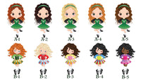 Personalized Irish Dance Water Bottle or Tumbler- Illustrated Girls - You choose image and name