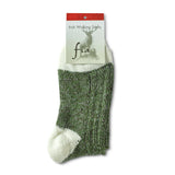 Fia Irish Socks - Women's and Men's Sizes, Choice of Colors in "Top Heel Toe" Style - Wool/Acrylic Blend