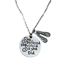 Irish Dancer Necklace - She Believed She Could So She Did