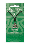 Birthstone Celtic Trinity Pewter Choker Necklace by Celtic Jewellery