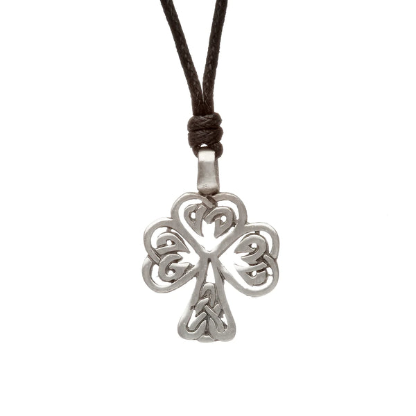 Celtic Shamrock Pewter Choker Necklace by Celtic Jewellery