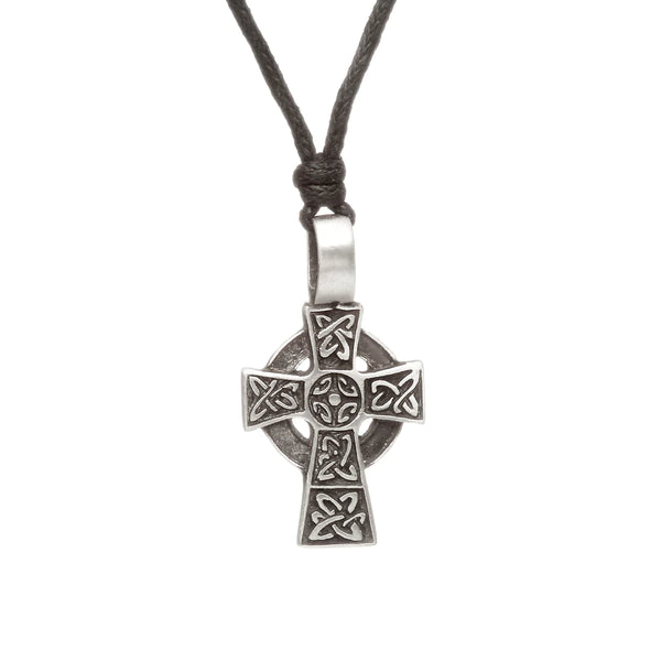 Celtic Cross Pewter Choker Necklace by Celtic Jewellery