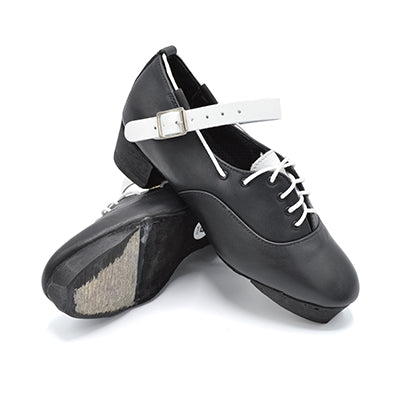NEW Gavin by Fays Irish Dance Jig Shoes with White Straps