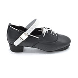 NEW Gavin by Fays Irish Dance Jig Shoes with White Straps
