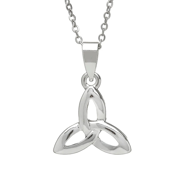 Silver Plate Trinity Knot Pendant by Woods Celtic Jewellery
