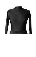 Long Sleeve Black Leotard Child and Adult Sizes
