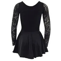 Lace Sleeve All Black "In-Between" Irish Dance Dress